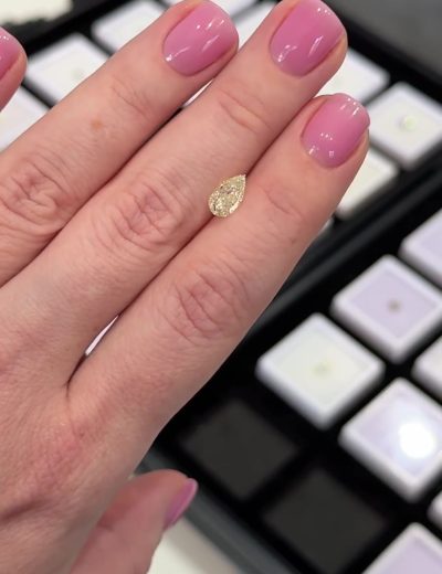 Бриллиант груша 1.23 ct Y-Z/VS1