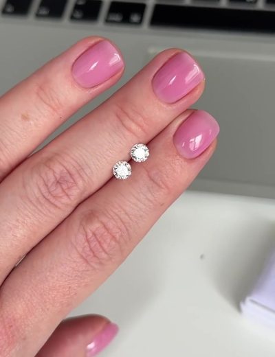 Пара бриллиантов круг 0.50 ct D/SI1, 0.50 ct E/SI1